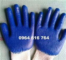 Găng tay sơn xanh